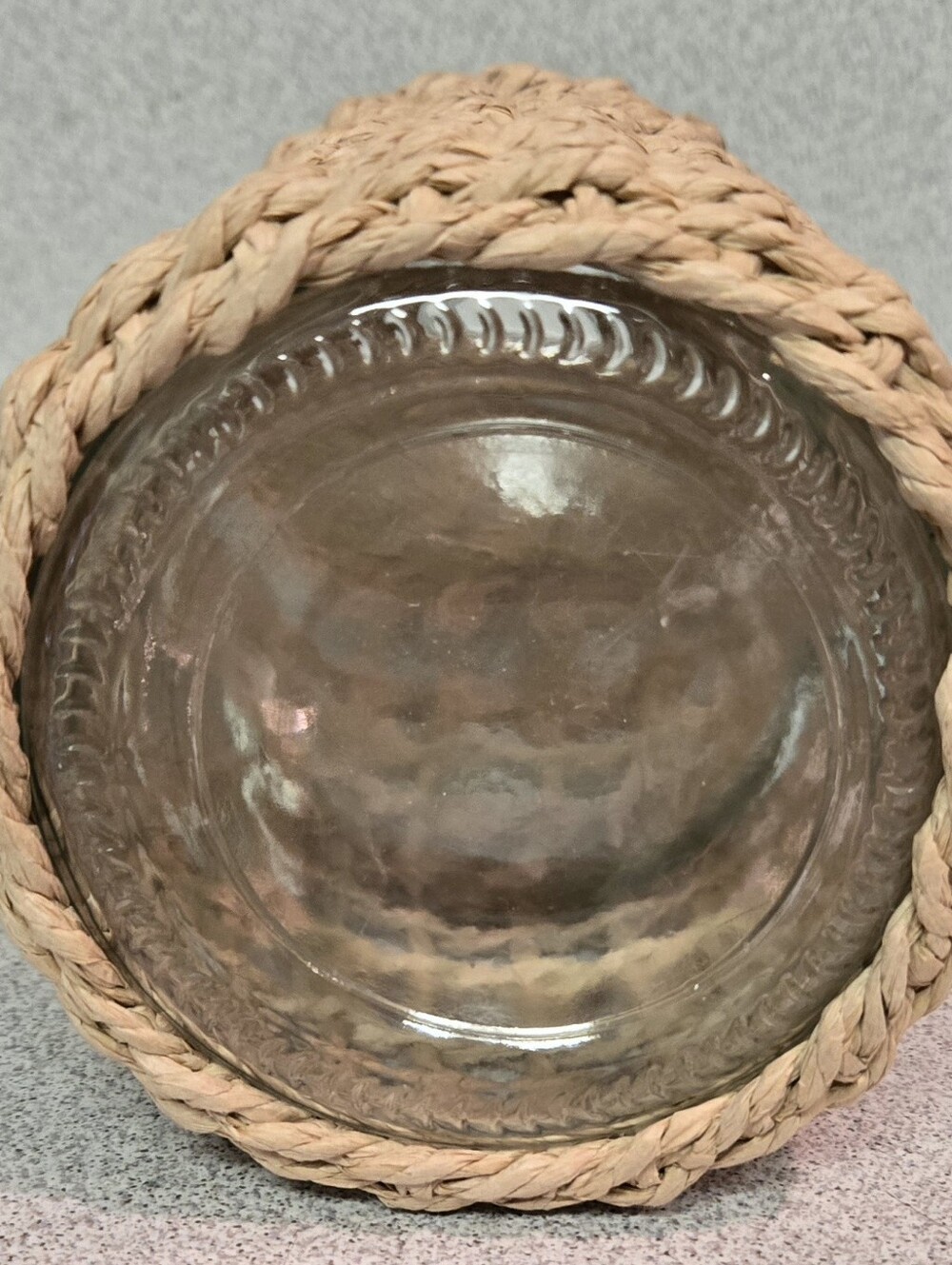 Decorative Rope Wrapped Jar/Vase, Medium - Picture 3 of 3